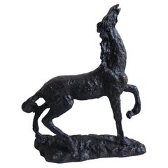 Mid-Century Brutalist Bronze Sculpture of a Horse