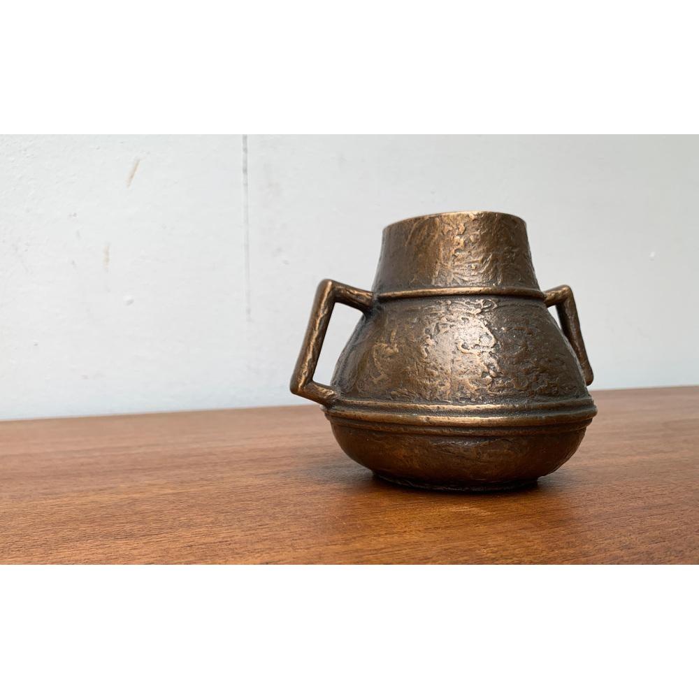 Mid-Century Brutalist Bronze Vase For Sale 8