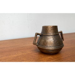 Mid-Century Brutalist Bronze Vase