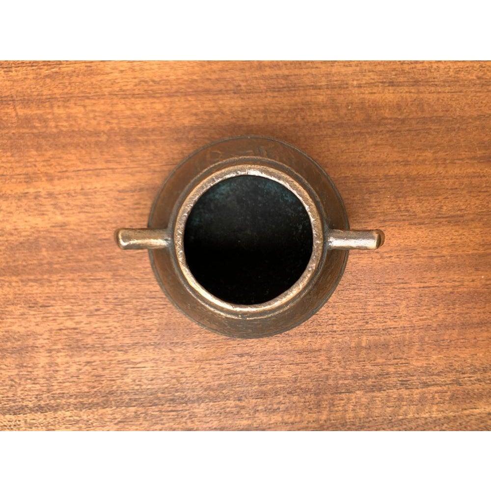 Mid-Century Brutalist Bronze Vase In Excellent Condition For Sale In Hamburg, DE