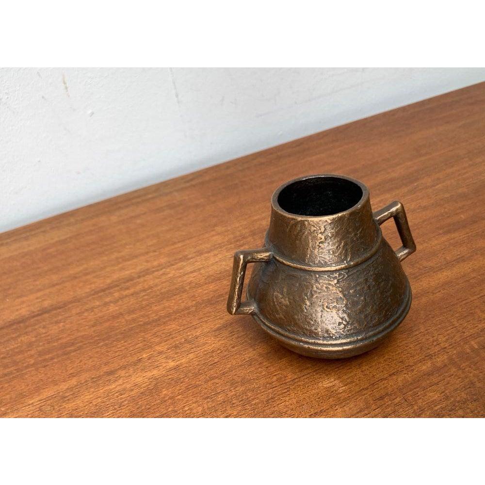 Mid-Century Brutalist Bronze Vase For Sale 1