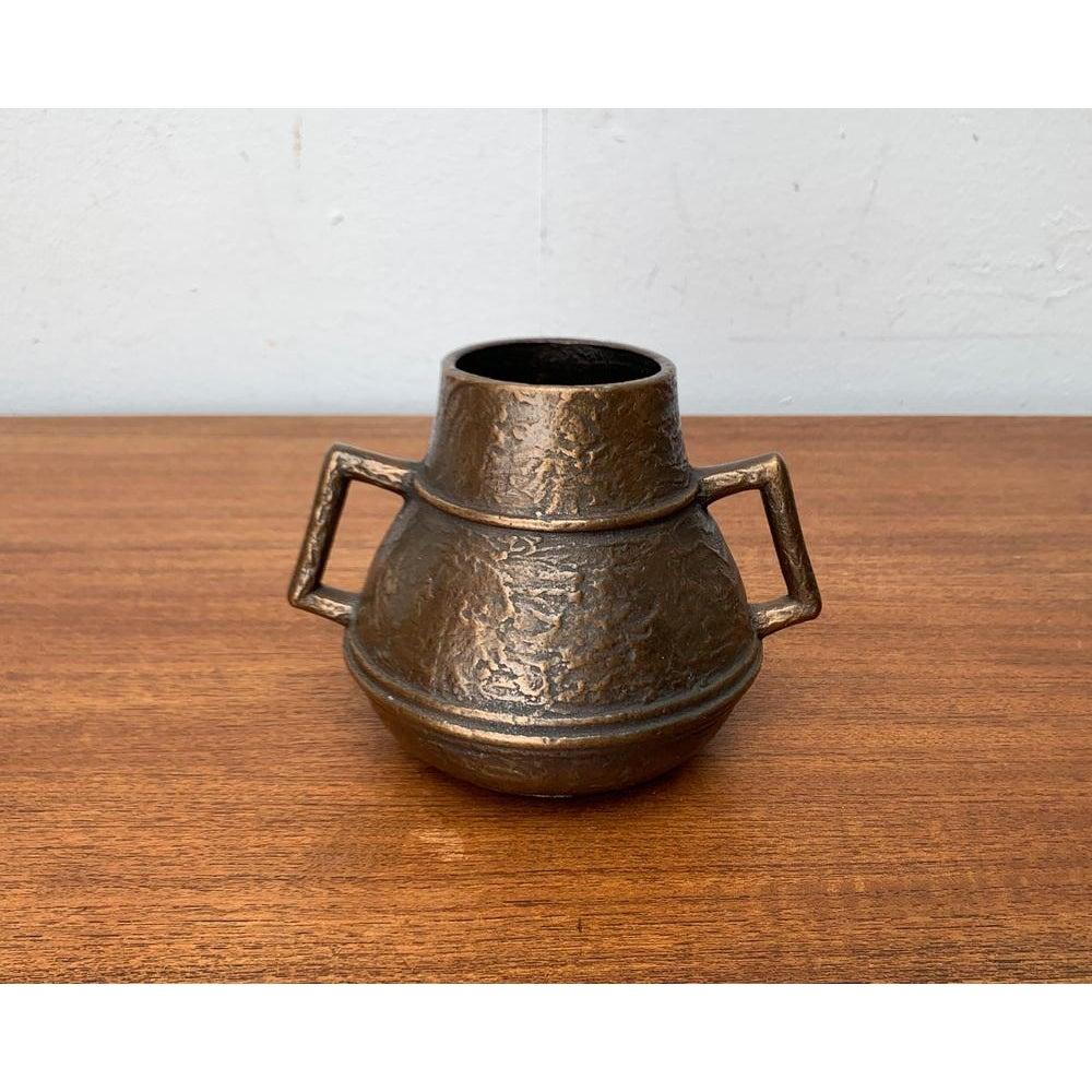 Mid-Century Brutalist Bronze Vase For Sale 2