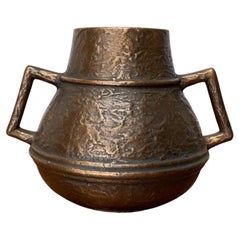 Mid-Century Brutalist Bronze Vase