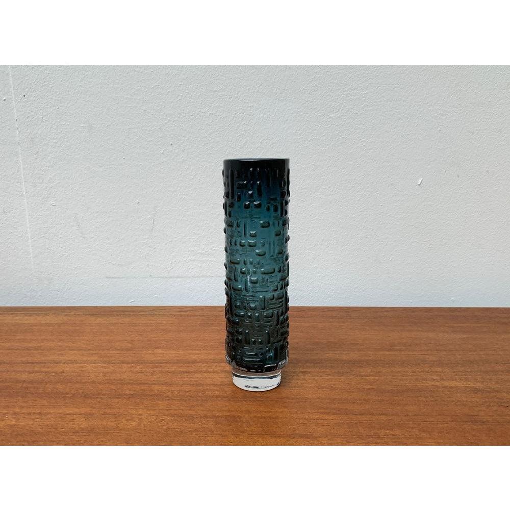 Brutalistische Mid-Century-Vase aus Blasenglas Modell F231 von Emil Funke für Gral, 1960er Jahre im Angebot 1