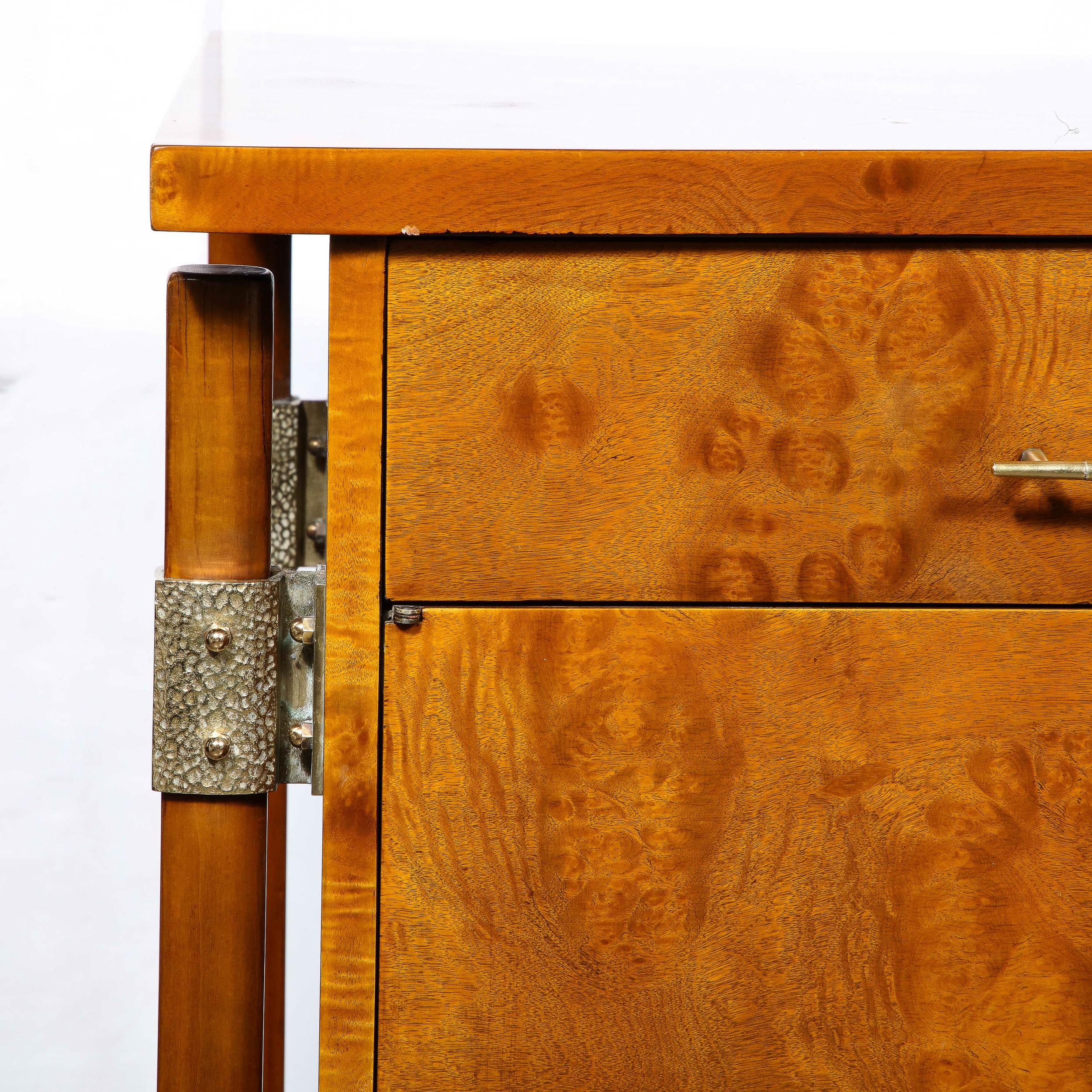 Brutalistisches Sideboard aus gemasertem Nussbaumholz von Harold Schwartz für Romweber, Mitte des Jahrhunderts im Angebot 5