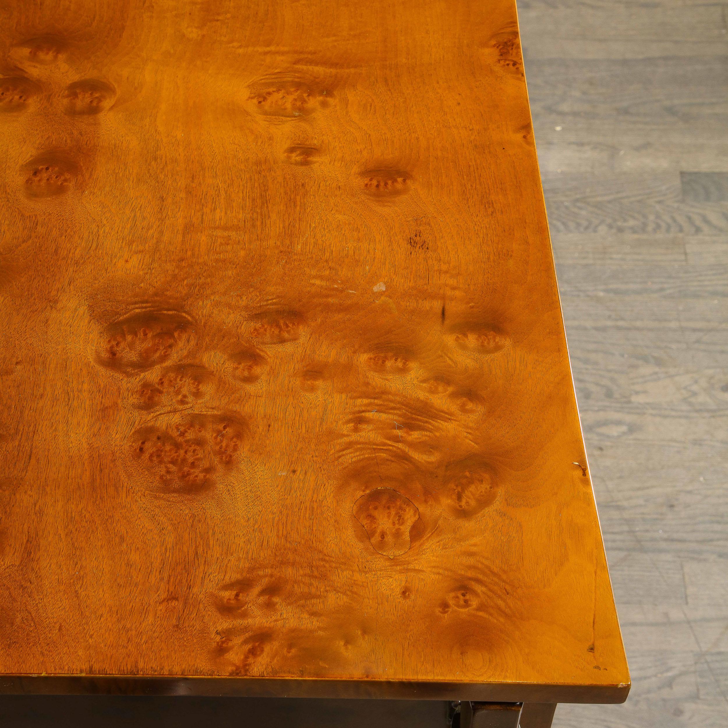 Brutalistisches Sideboard aus gemasertem Nussbaumholz von Harold Schwartz für Romweber, Mitte des Jahrhunderts im Angebot 12