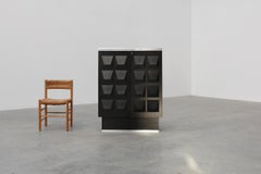 Mobile o credenza brutalista di metà secolo, Belgio, 1970 ca.