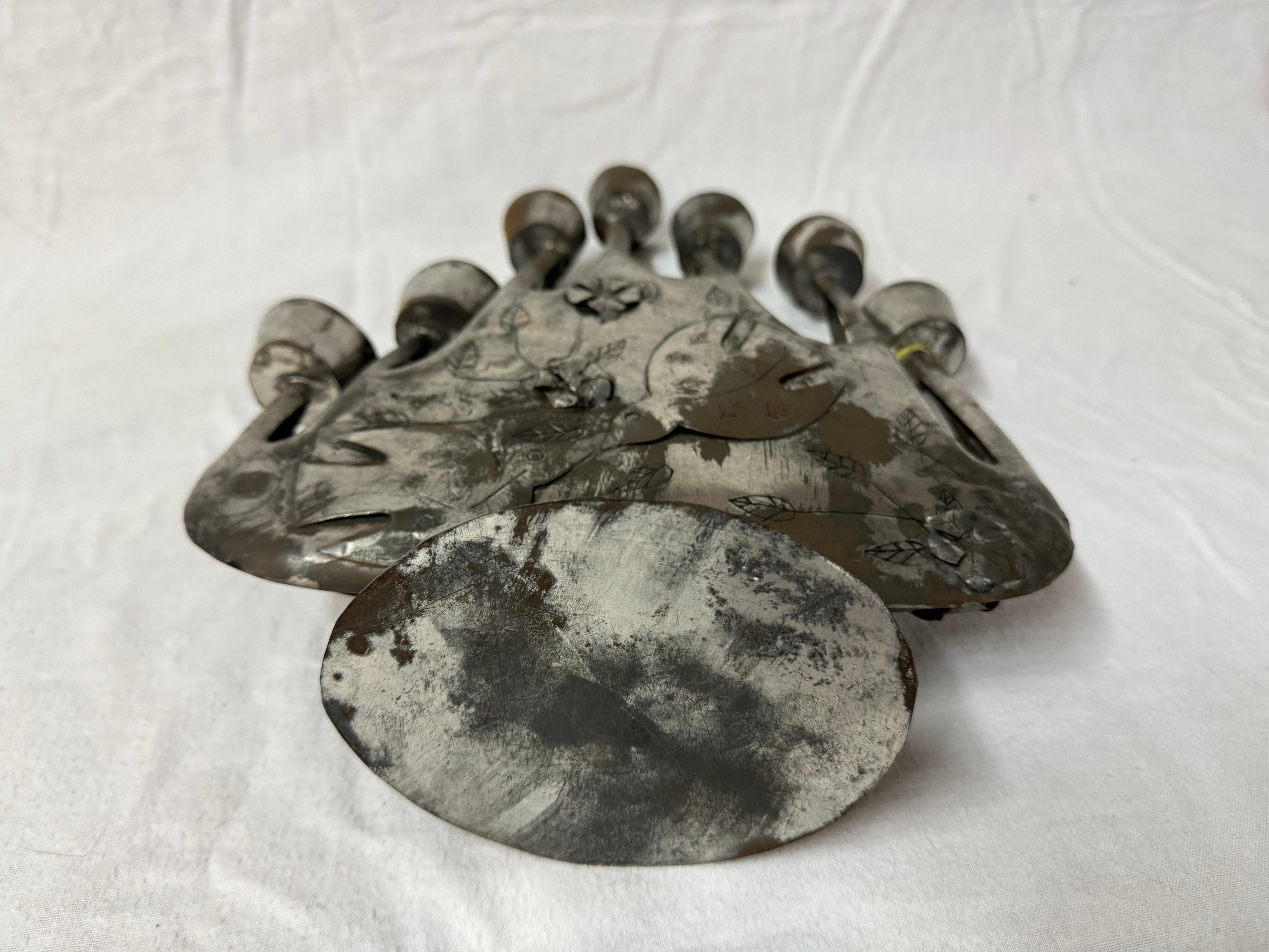 Mid Century Brutalist Candelabra by Gene Byron 1