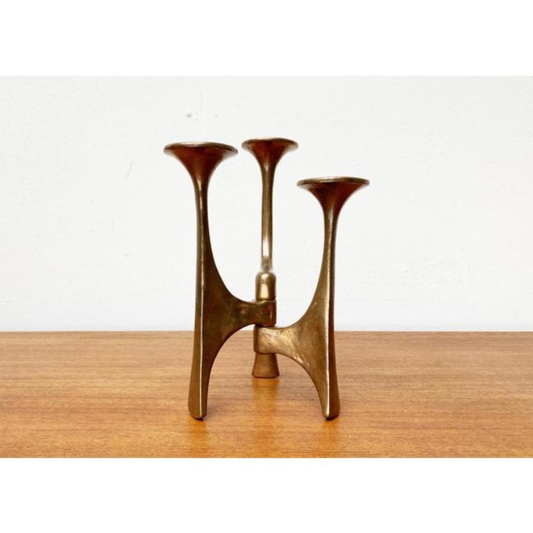 Mid-Century Brutalist Candleholder from Harjes, Germany, 1960s For Sale 2