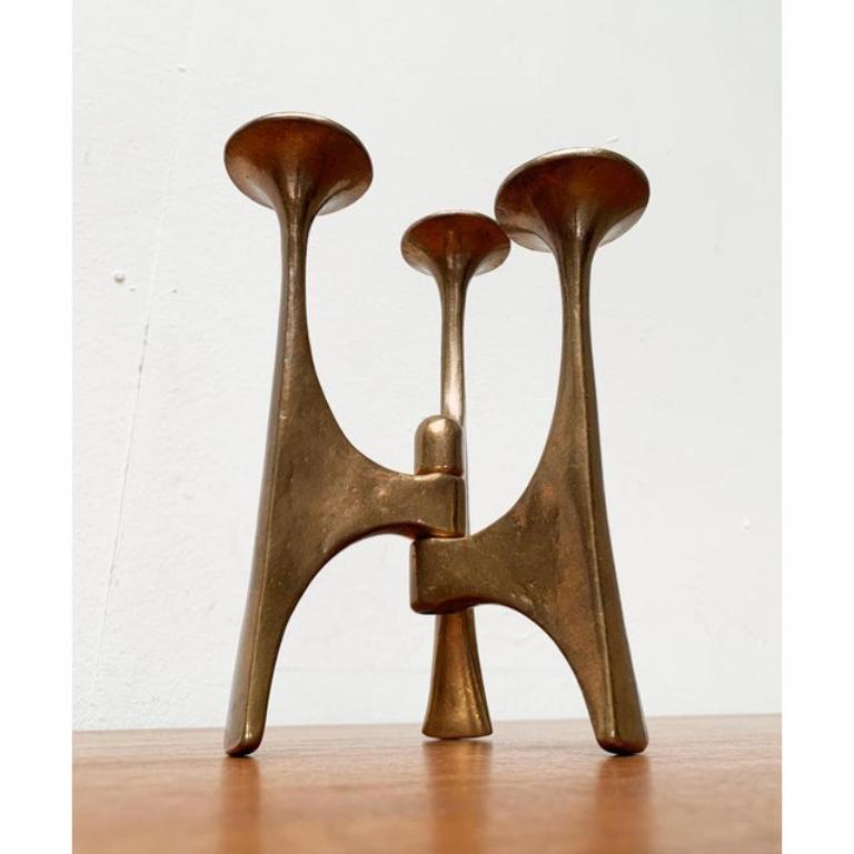 Mid-Century Brutalist Candleholder from Harjes, Germany, 1960s For Sale 3