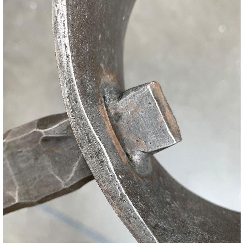 Mid-Century Brutalist Candleholder in Wrought Iron, 1960s For Sale 7