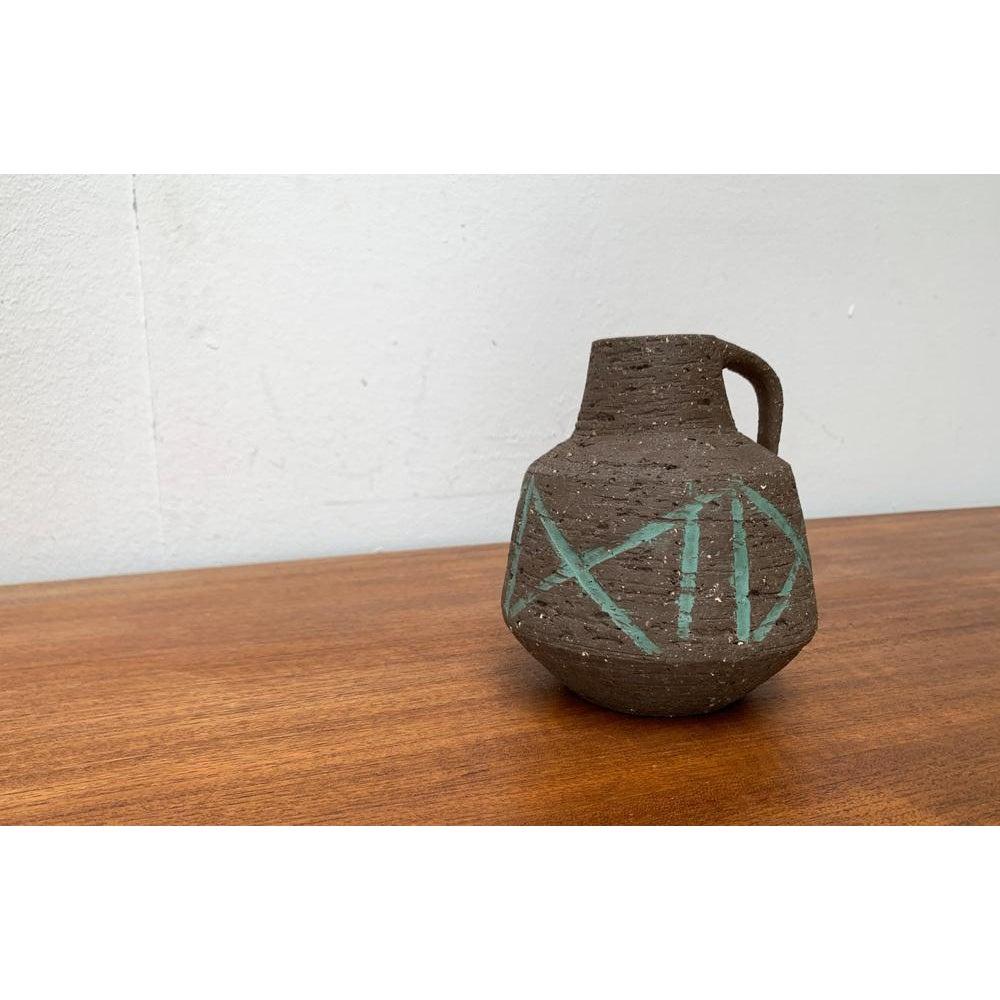 20th Century Mid-Century Brutalist Carafe Vase by Cläre Zange and Karl Heinz Löffler, 1960s For Sale