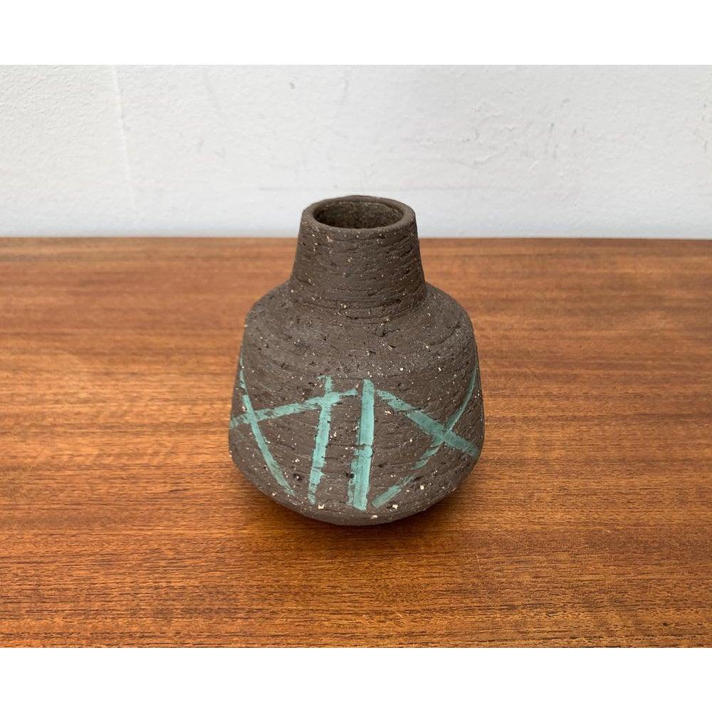 Mid-Century Brutalist Carafe Vase by Cläre Zange and Karl Heinz Löffler, 1960s For Sale 1