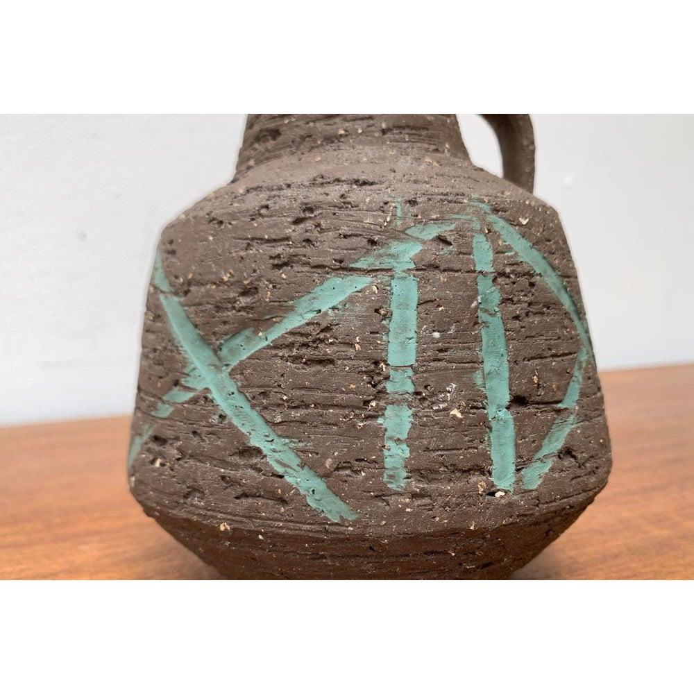 Mid-Century Brutalist Carafe Vase by Cläre Zange and Karl Heinz Löffler, 1960s For Sale 3