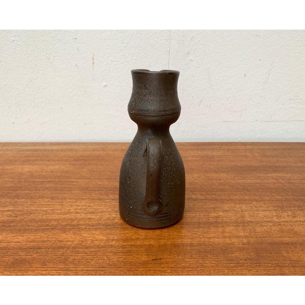 Mid-Century Brutalist Carafe Vase in the Style of Gerhard Liebenthron, 1960s For Sale 5
