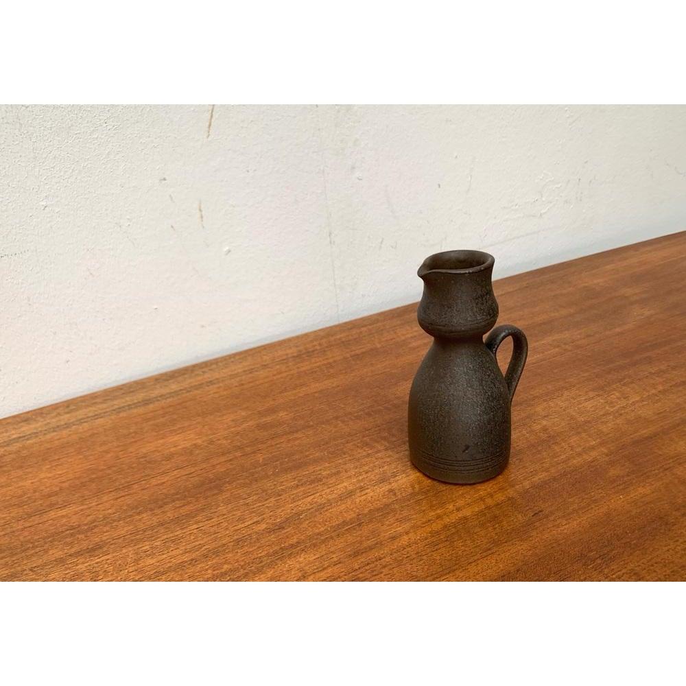 Mid-Century Modern Mid-Century Brutalist Carafe Vase in the Style of Gerhard Liebenthron, 1960s For Sale