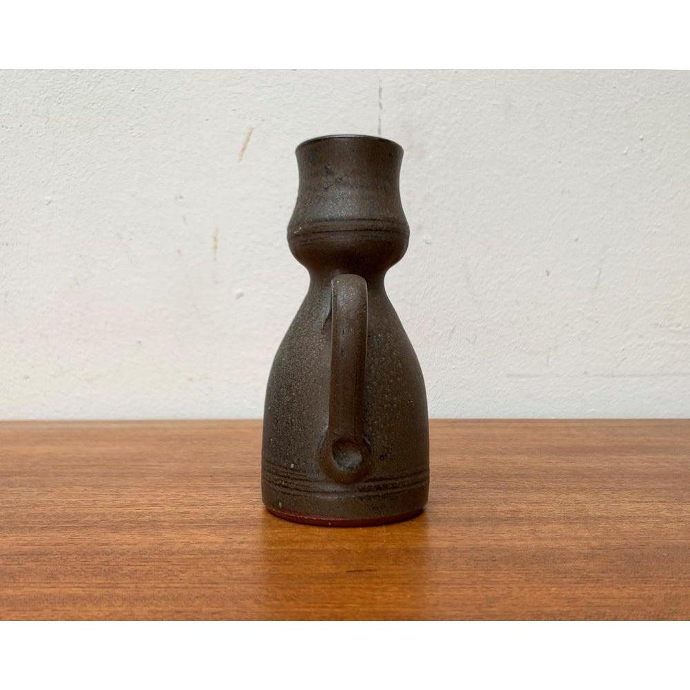 Mid-Century Brutalist Carafe Vase in the Style of Gerhard Liebenthron, 1960s In Excellent Condition For Sale In Hamburg, DE