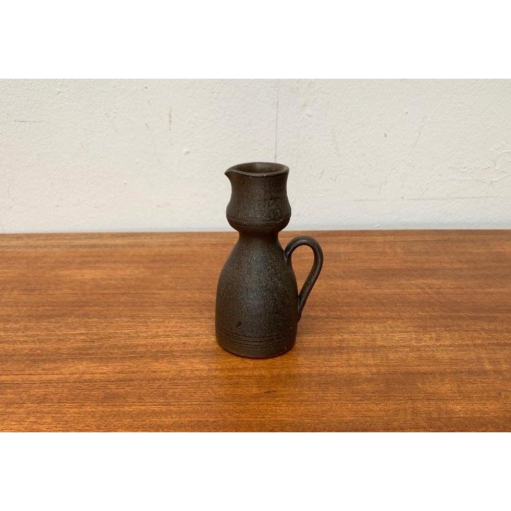 20th Century Mid-Century Brutalist Carafe Vase in the Style of Gerhard Liebenthron, 1960s For Sale