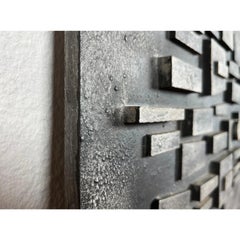 Mid-Century Brutalist Cast Aluminum Wall Relief from Stadler Design, 1960s
