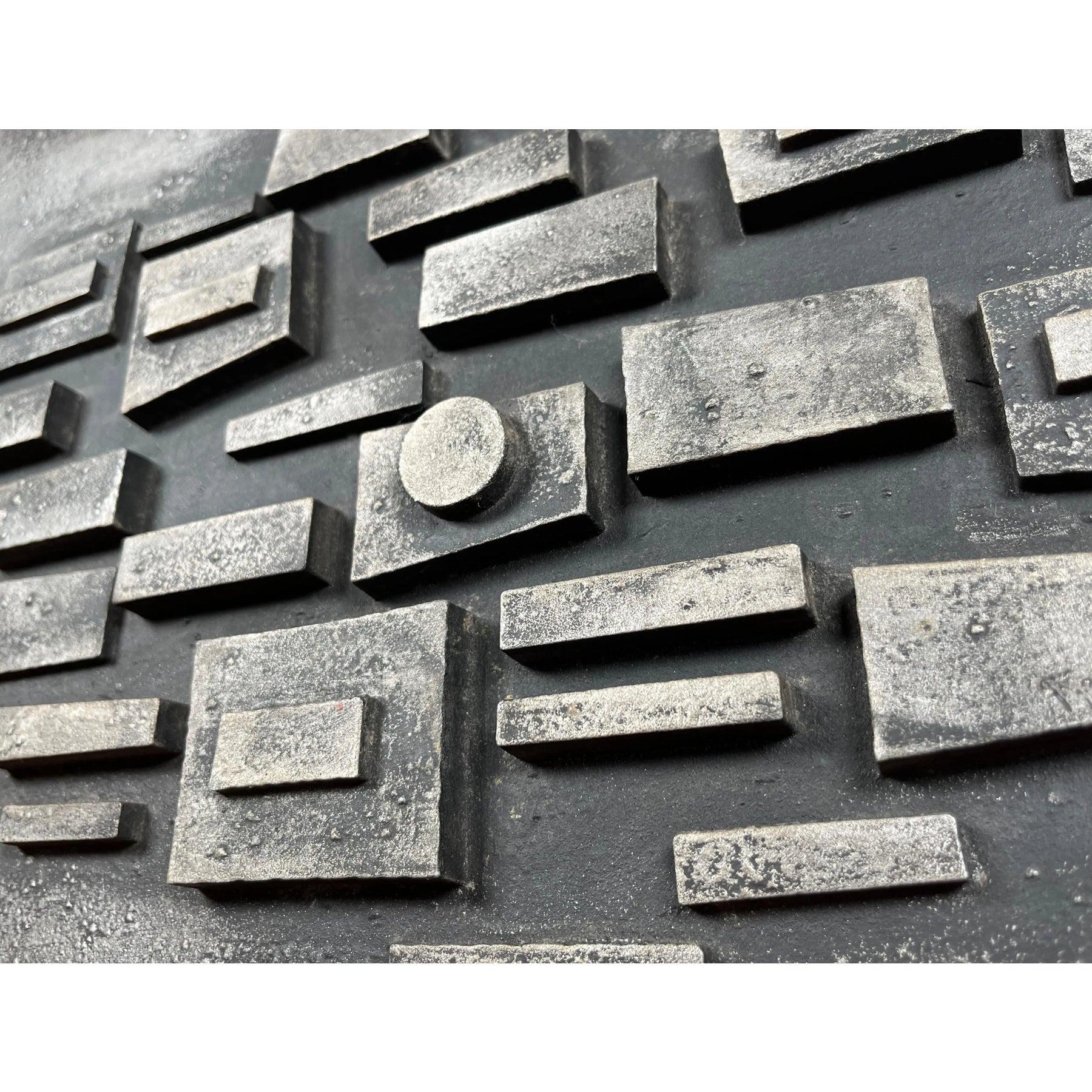 Mid-Century Brutalist Cast Aluminum Wall Relief from Stadler Design, 1960s In Excellent Condition For Sale In Hamburg, DE