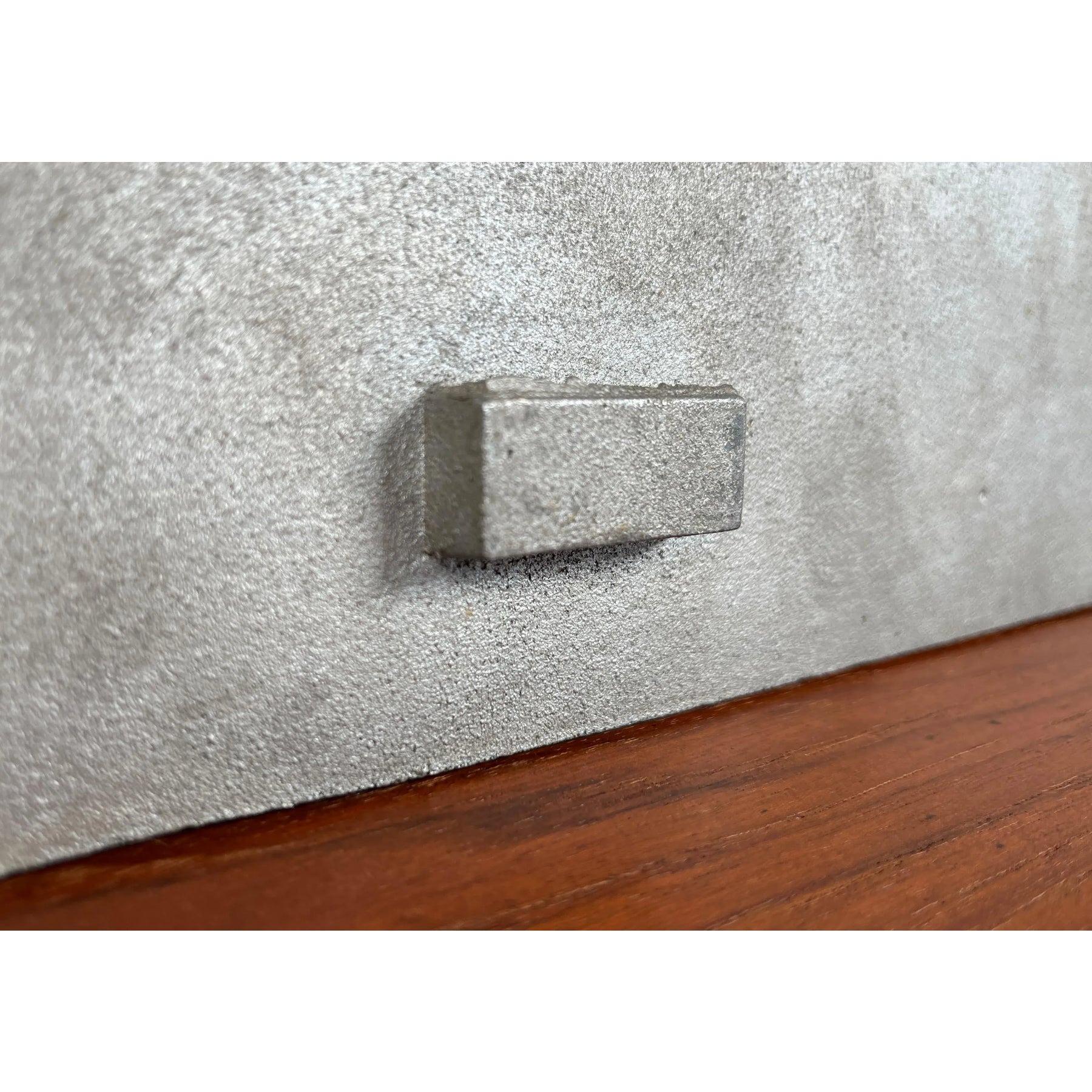 Mid-Century Brutalist Cast Aluminum Wall Relief from Stadler Design, 1960s For Sale 4