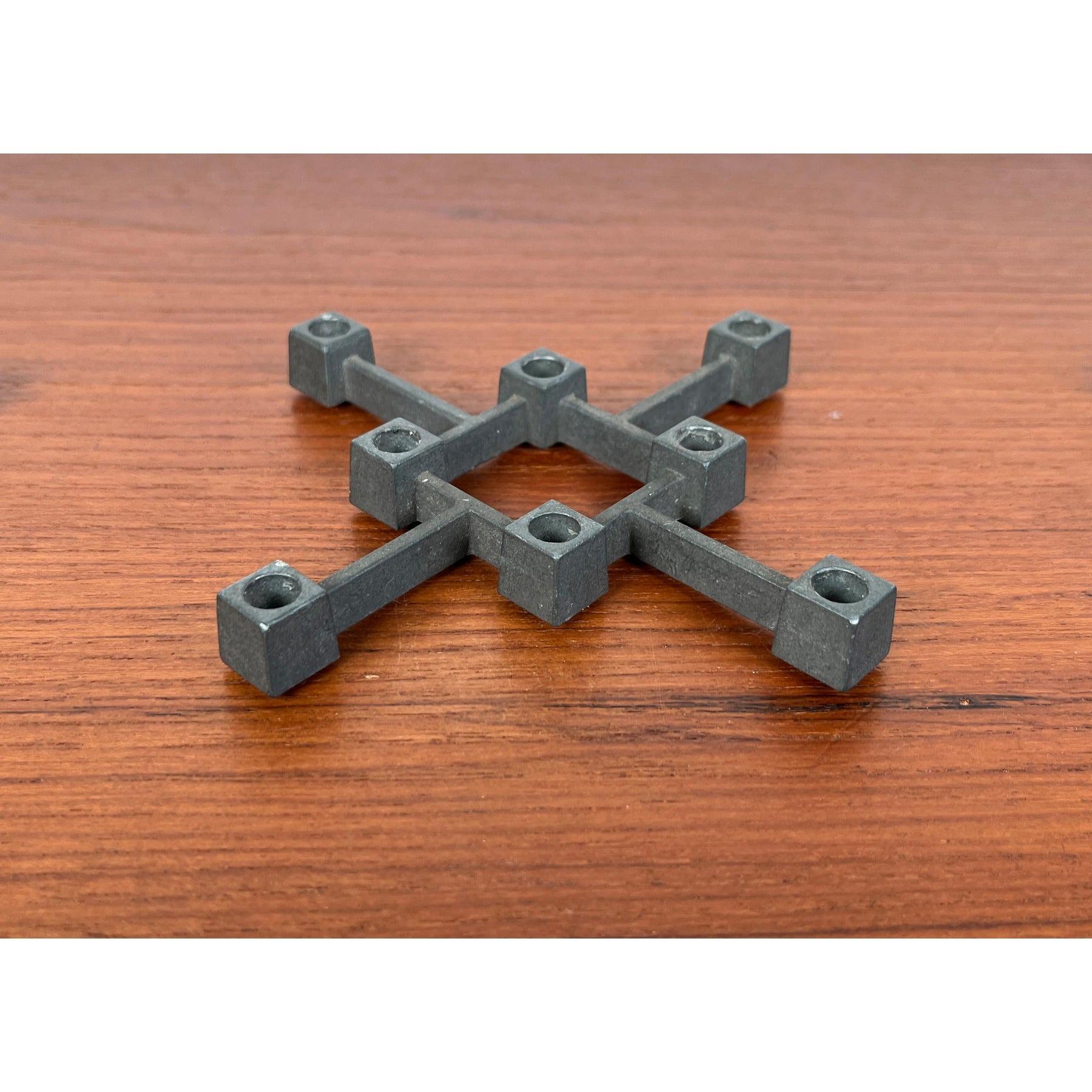 Mid-Century Brutalist Cast Iron Candleholder by Jens H. Quistgaard, 1960s For Sale 4