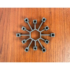 Mid-Century Brutalist Cast Iron Candleholder by Jens H. Quistgaard for Paro