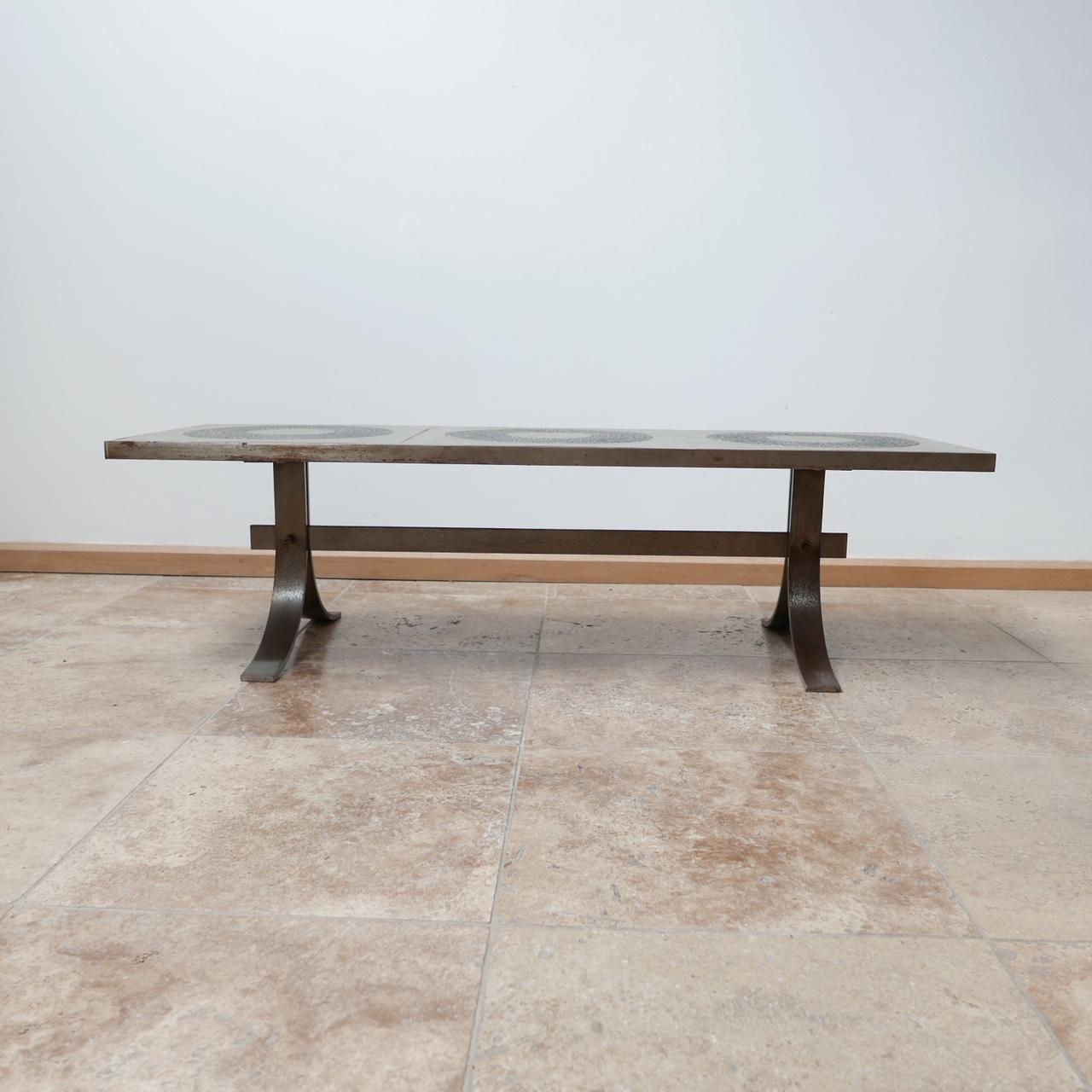 Table basse brutaliste du milieu du siècle dernier attribuée à Marc D'Haenens en vente 4