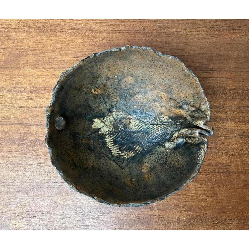 Mid-Century Brutalist Danish Studio Pottery Bowl Sculpture from Bjørn, 1960s, in Very Good conditions. Designed 1960 to 1969 This piece has an attribution mark.

Additional information:
Materials: Ceramic
Color: Brown
Styles: Brutalist, Mid-Century