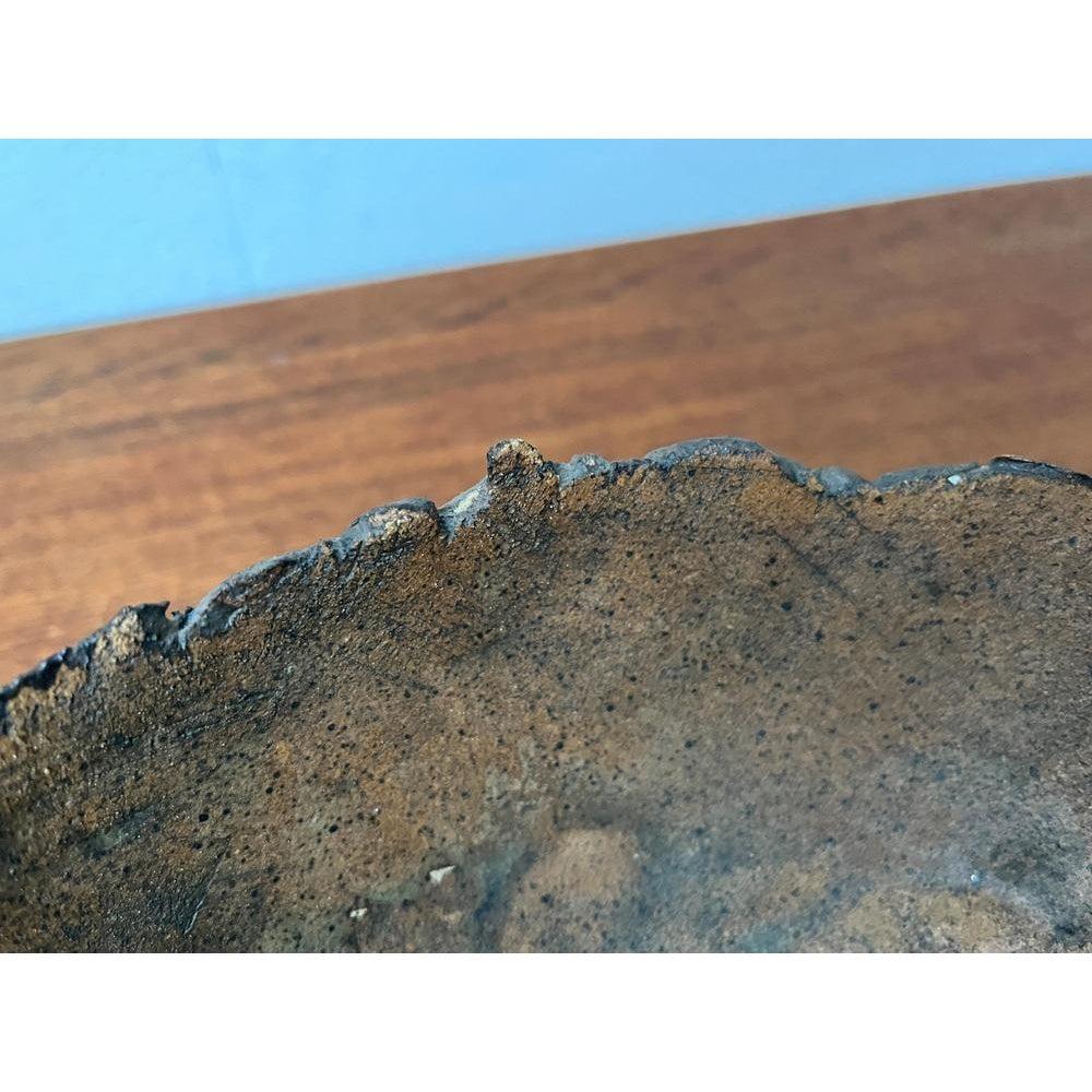 Mid-Century Brutalist Danish Studio Pottery Bowl Sculpture from Bjørn, 1960s For Sale 4