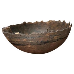Mid-Century Brutalist Danish Studio Pottery Bowl Sculpture from Bjørn, 1960s