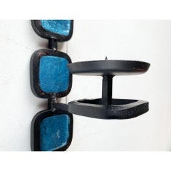 Mid-Century Brutalist Danish Wall Candle Holder from Fema, 1960s