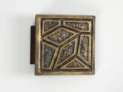 Midcentury Brutalist Design Extra Large Brass Door Handle