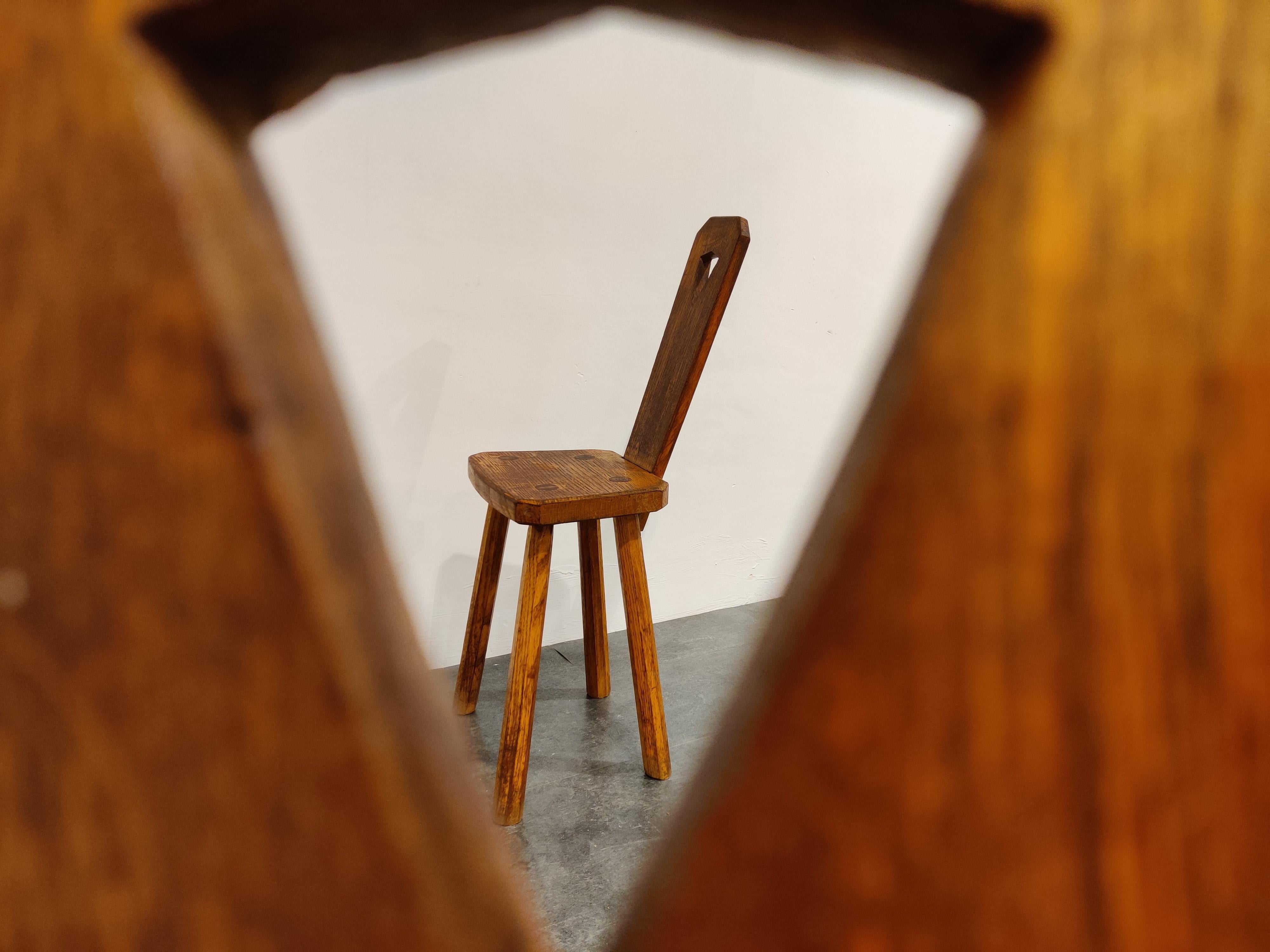 Midcentury Brutalist Dining Chairs, 1950s at 1stDibs