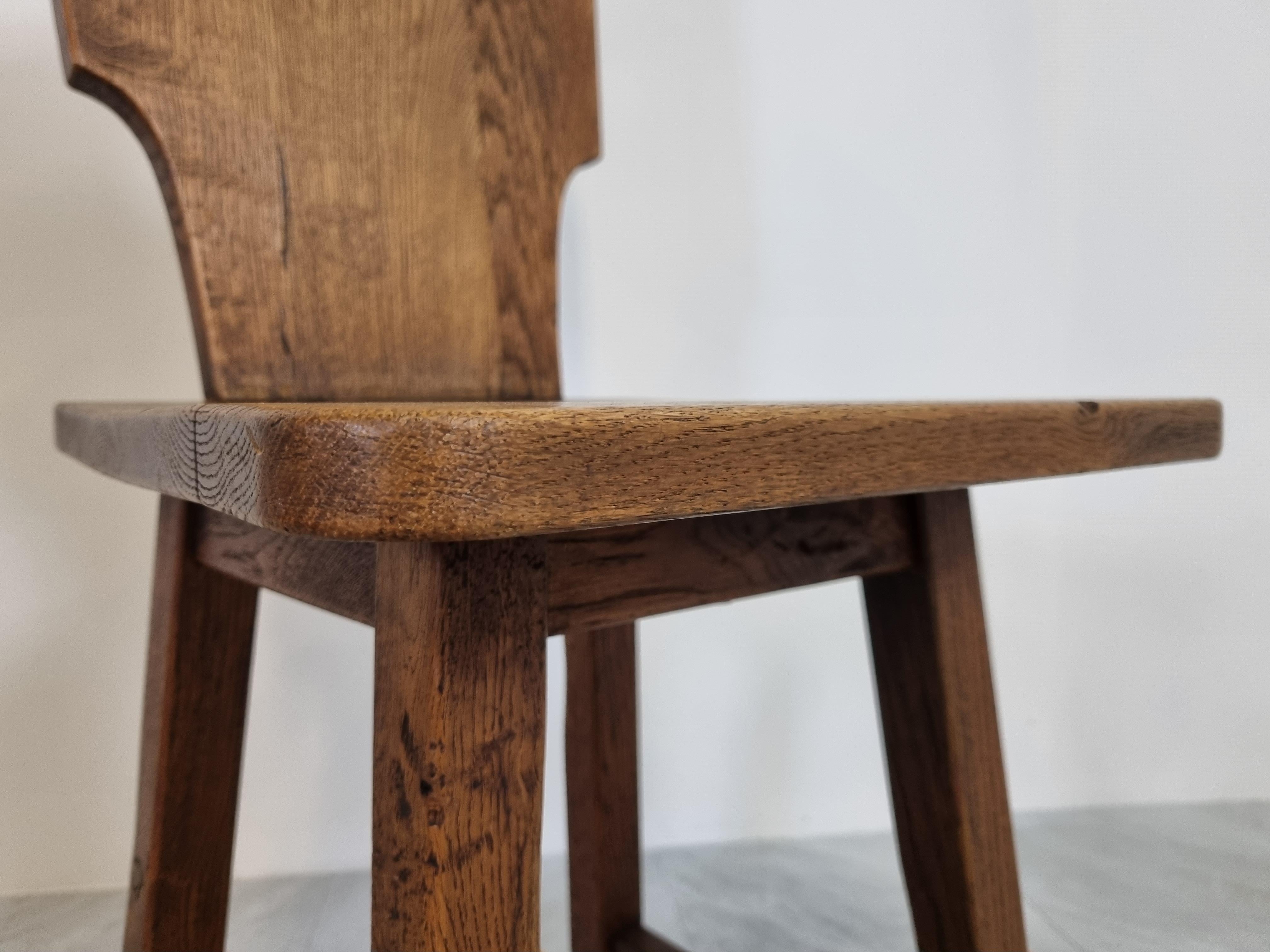 Mid Century Brutalist Dining Chairs, 1960s, Set of 6 4