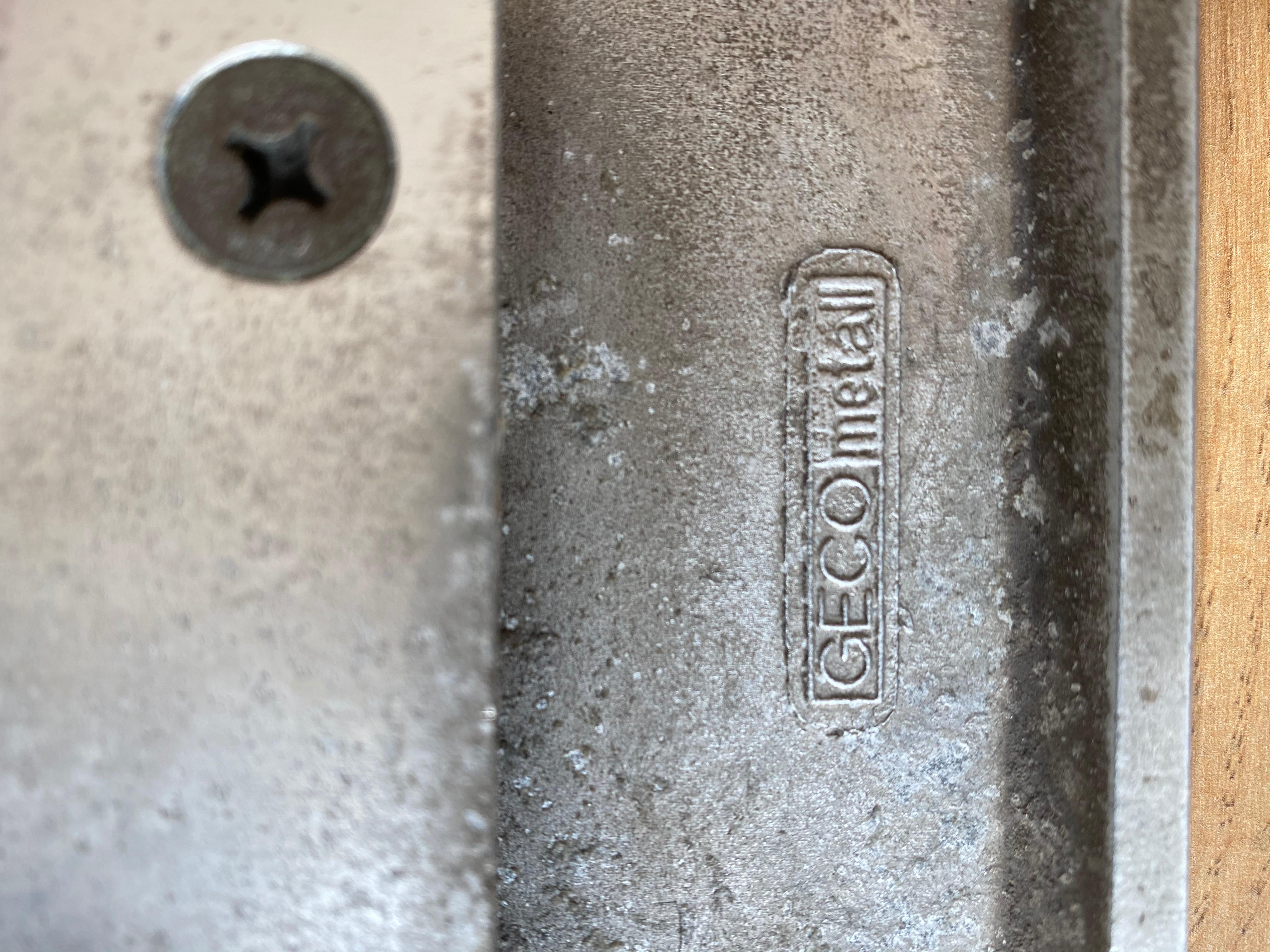 Mid-Century Brutalist Door Handle, Geco Metall For Sale 1