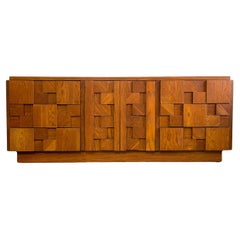 Mid Century Brutalist Dresser By Lane Stacatto Line