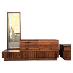 Mid-Century Brutalist Dresser / Cradenza in Walnut