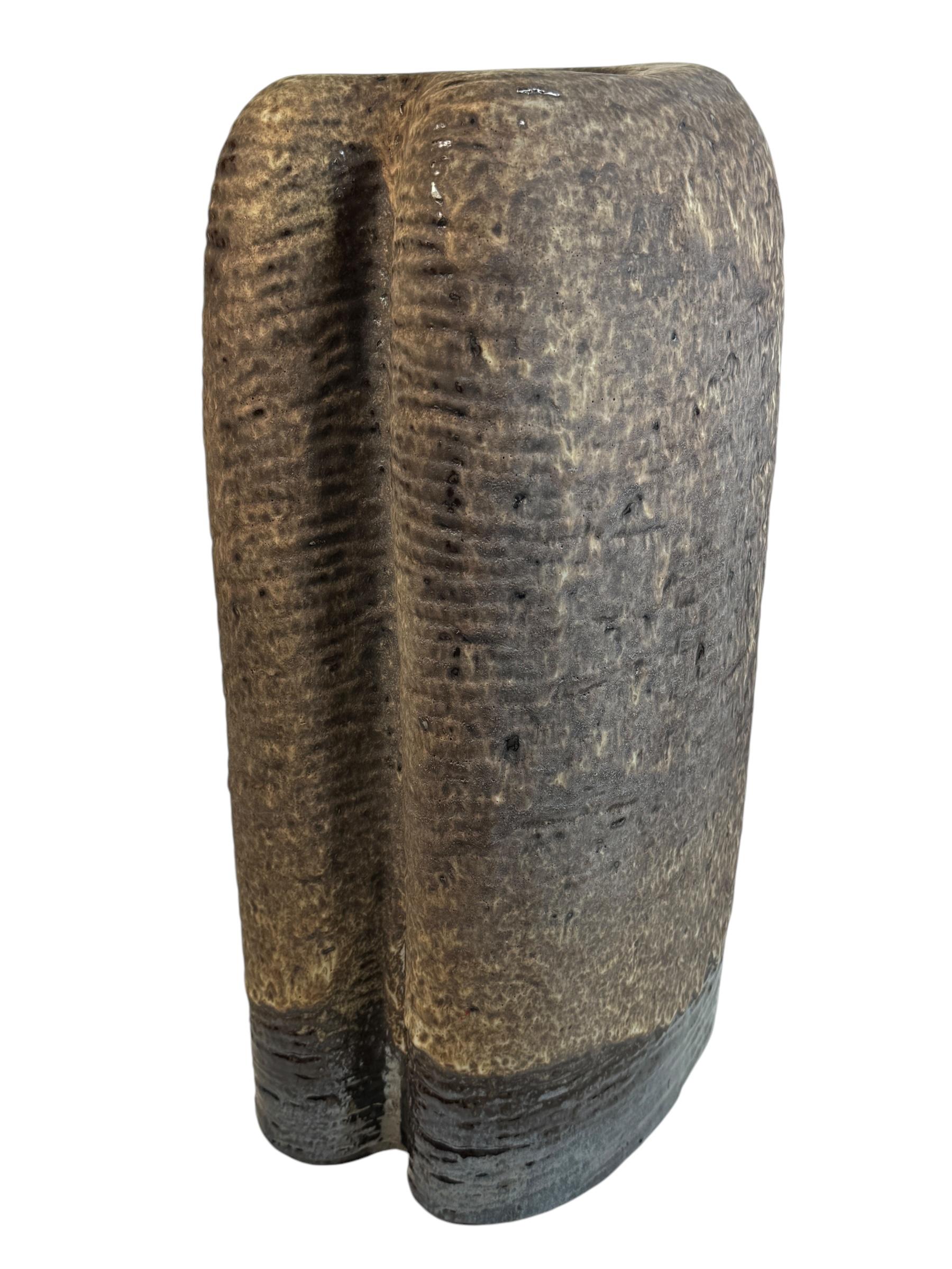 Brutalistische Fat Lava 1970er Carstens Boutique-Vase von Christmann, Mid-Century Brutalistische Fat Lava (Italienisch) im Angebot