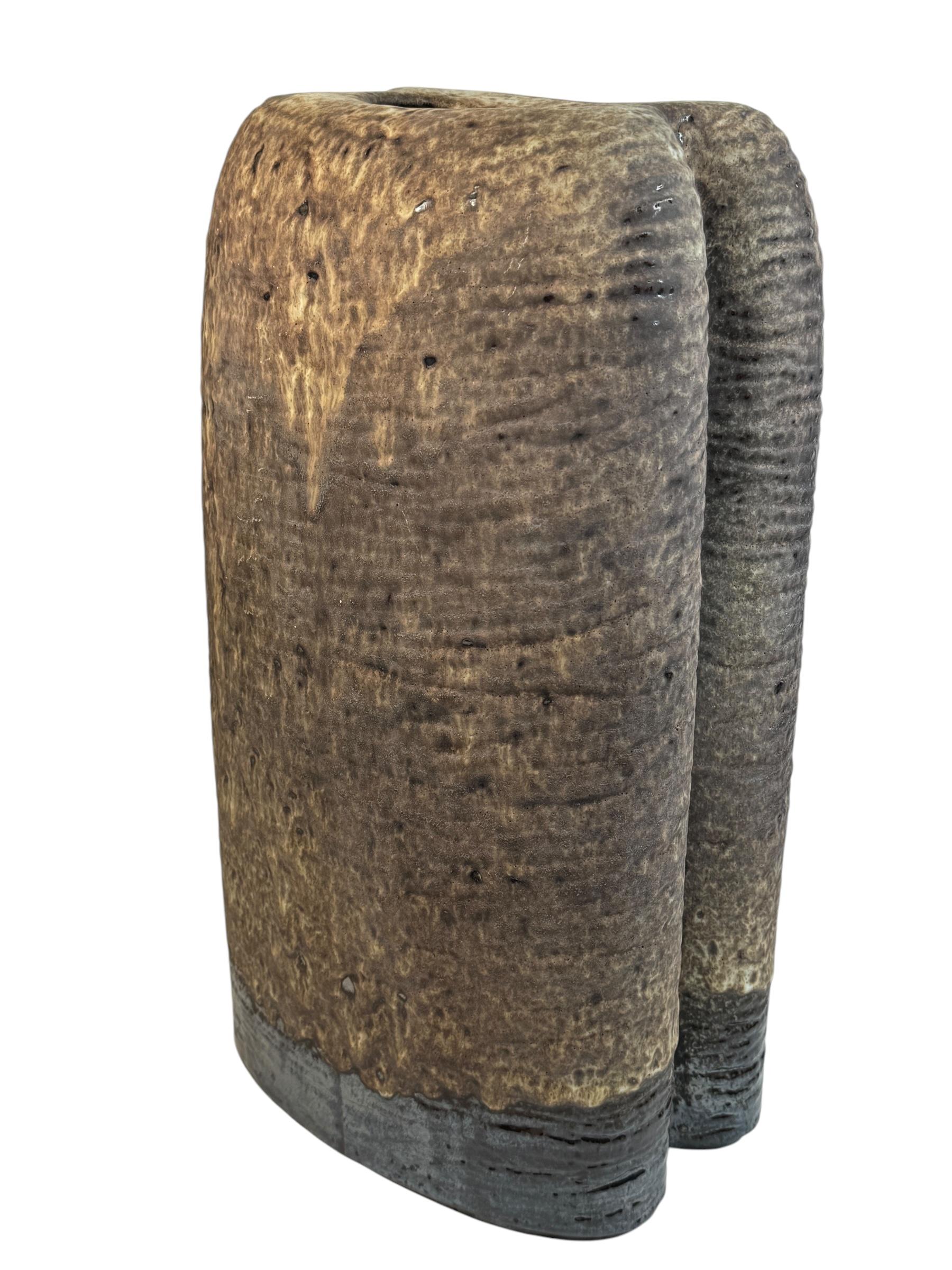 Brutalistische Fat Lava 1970er Carstens Boutique-Vase von Christmann, Mid-Century Brutalistische Fat Lava (Handgefertigt) im Angebot