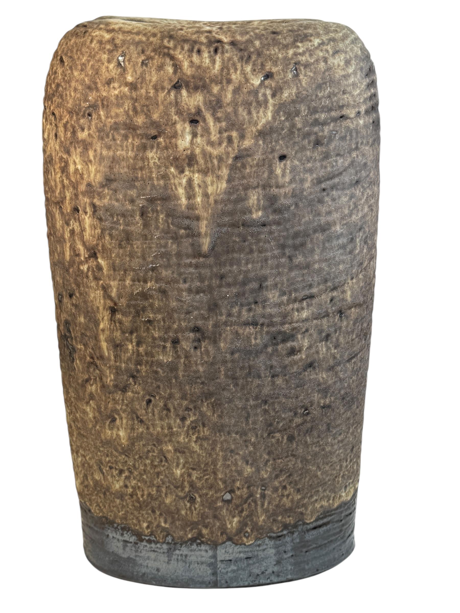 Brutalistische Fat Lava 1970er Carstens Boutique-Vase von Christmann, Mid-Century Brutalistische Fat Lava im Zustand „Gut“ im Angebot in Nuernberg, DE