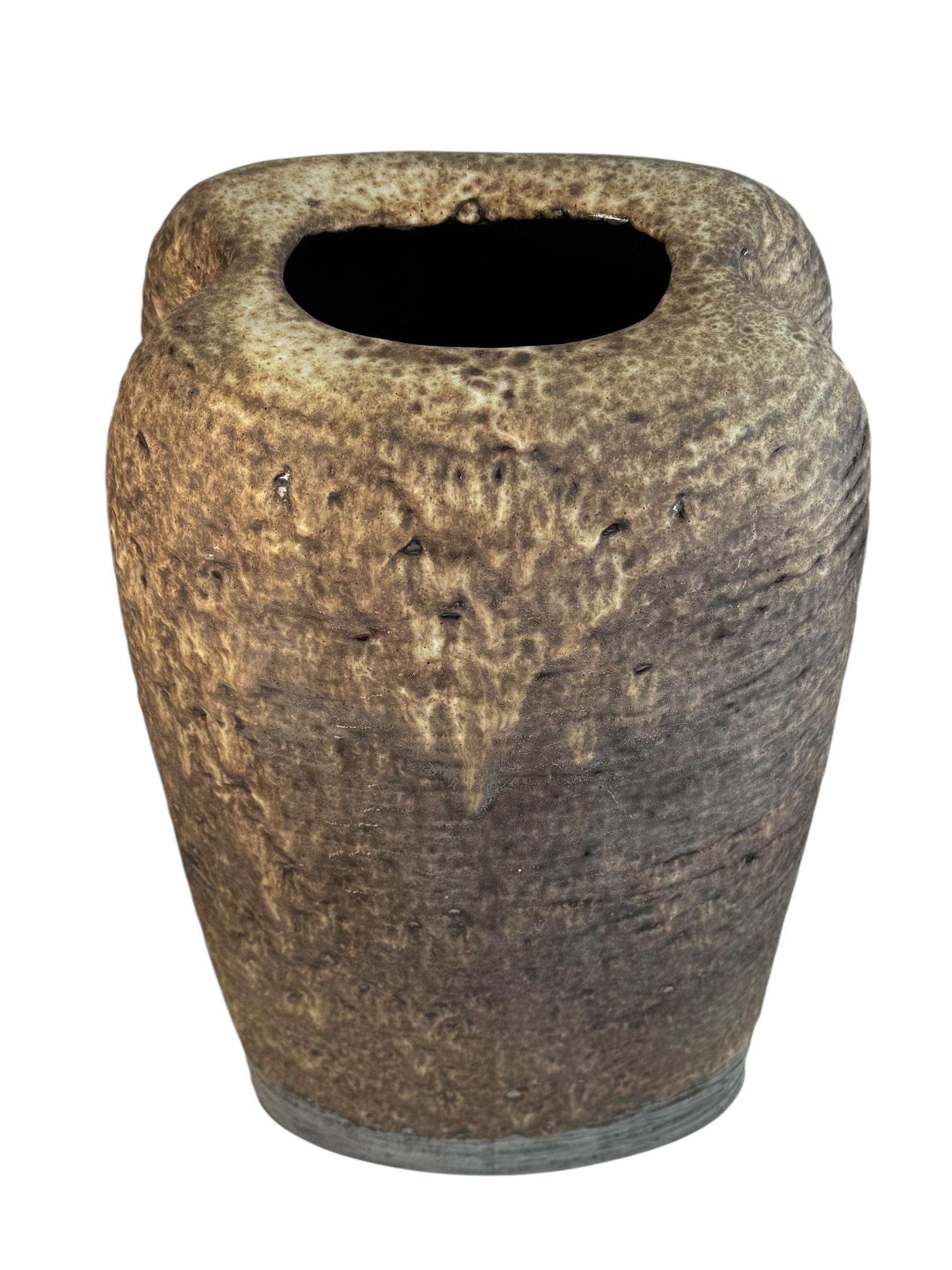 Brutalistische Fat Lava 1970er Carstens Boutique-Vase von Christmann, Mid-Century Brutalistische Fat Lava (Ende des 20. Jahrhunderts) im Angebot
