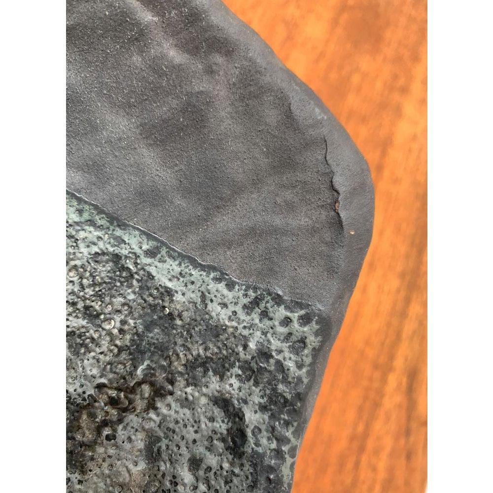 Mid-Century Brutalist Fat Lava Ceramic Bowl, 1960s For Sale 6
