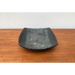 Mid-Century Brutalist Fat Lava Ceramic Bowl, 1960s