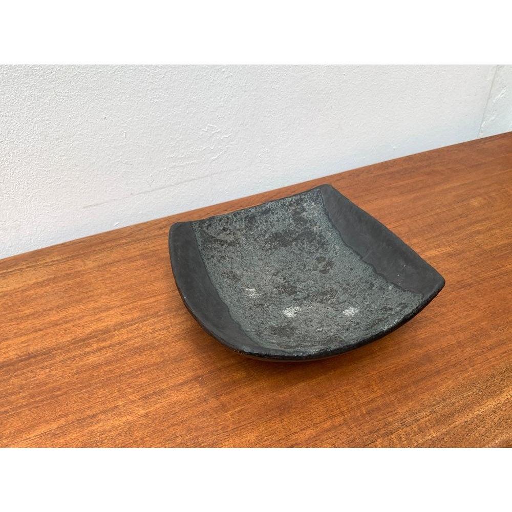 20th Century Mid-Century Brutalist Fat Lava Ceramic Bowl, 1960s For Sale