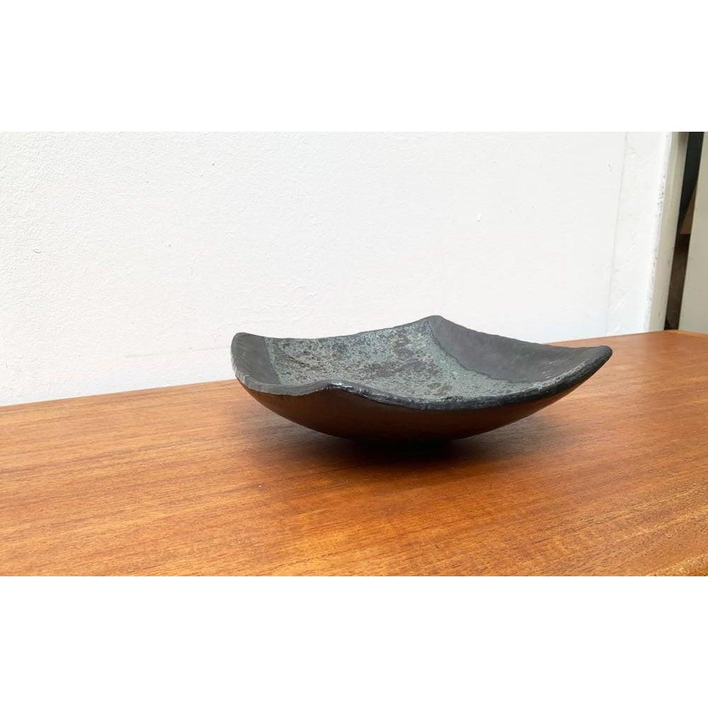 Mid-Century Brutalist Fat Lava Ceramic Bowl, 1960s For Sale 1