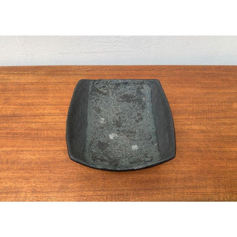Mid-Century Brutalist Fat Lava Ceramic Bowl, 1960s For Sale 3