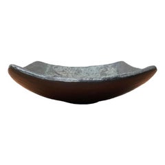 Mid-Century Brutalist Fat Lava Ceramic Bowl, 1960s