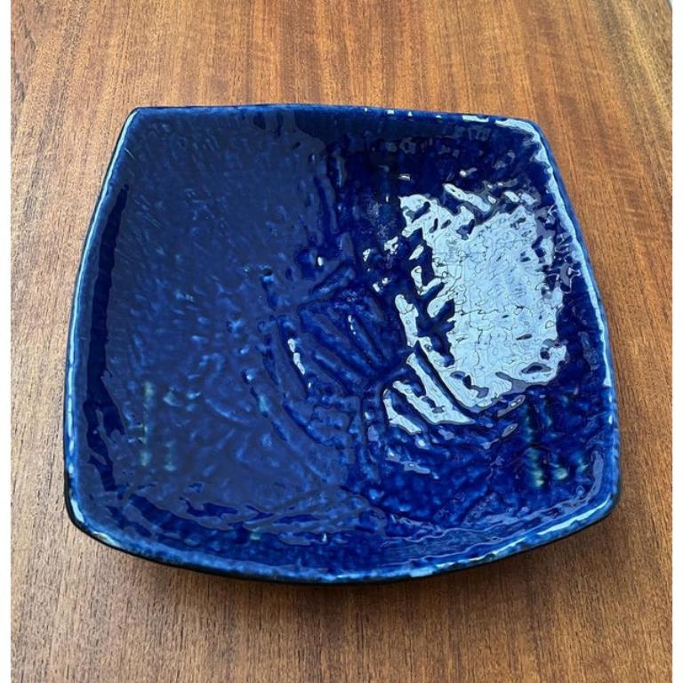 Mid-Century Brutalist Fat Lava Pottery Bowl, 1960s For Sale 1