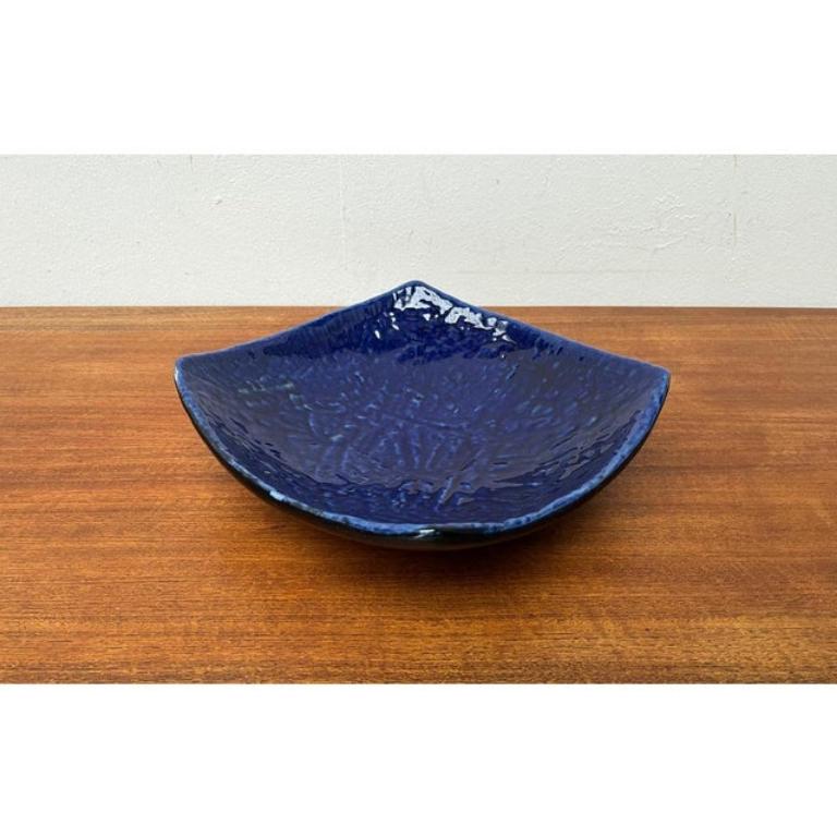 Mid-Century Brutalist Fat Lava Pottery Bowl, 1960s For Sale 3